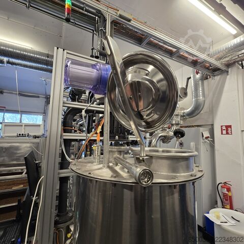 Stainless steel tank 150 L, hygienic design with propeller agitator INOX Hygienetank 150 L