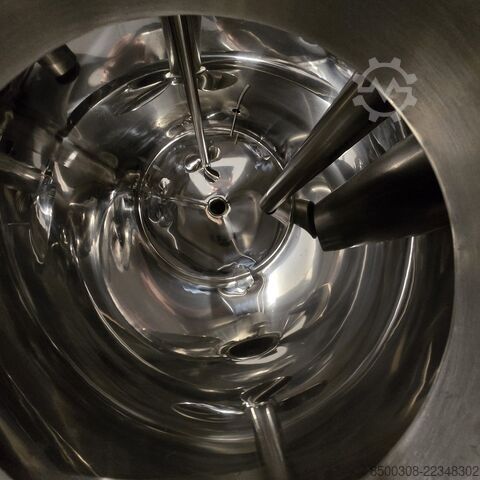 Stainless steel tank 150 L, hygienic design with propeller agitator INOX Hygienetank 150 L