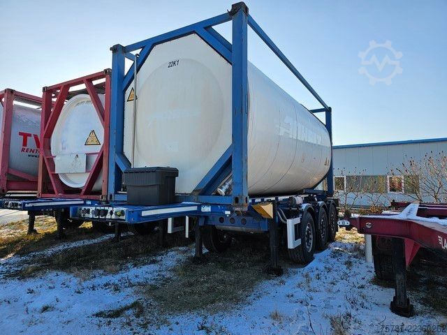 Tankauflieger SCHMITZ CARGOBULL Tankcontainer Chassis+Tankcontainer  Schwallwand