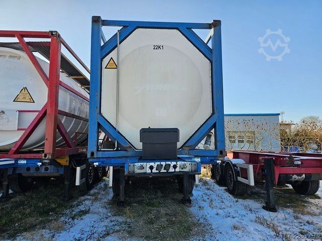 Tankauflieger SCHMITZ CARGOBULL Tankcontainer Chassis+Tankcontainer  Schwallwand