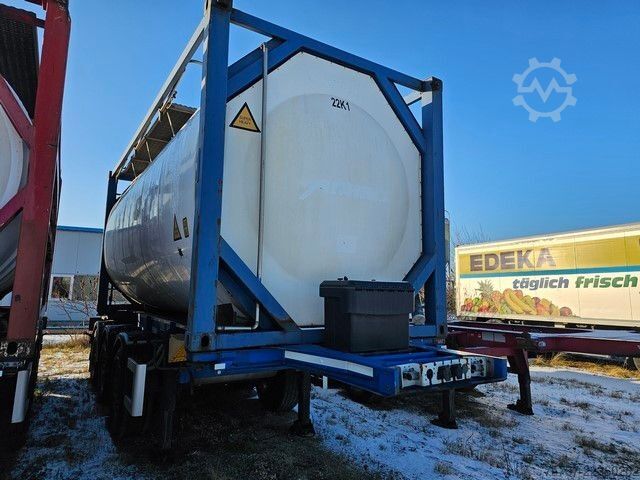Tankauflieger SCHMITZ CARGOBULL Tankcontainer Chassis+Tankcontainer  Schwallwand