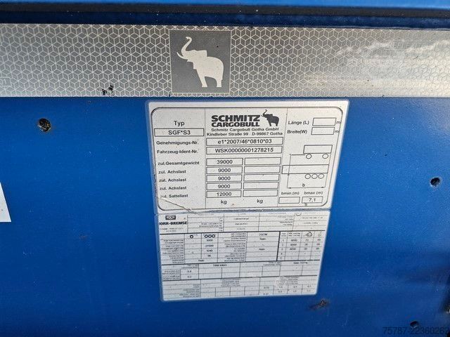 Tankauflieger SCHMITZ CARGOBULL Tankcontainer Chassis+Tankcontainer  Schwallwand
