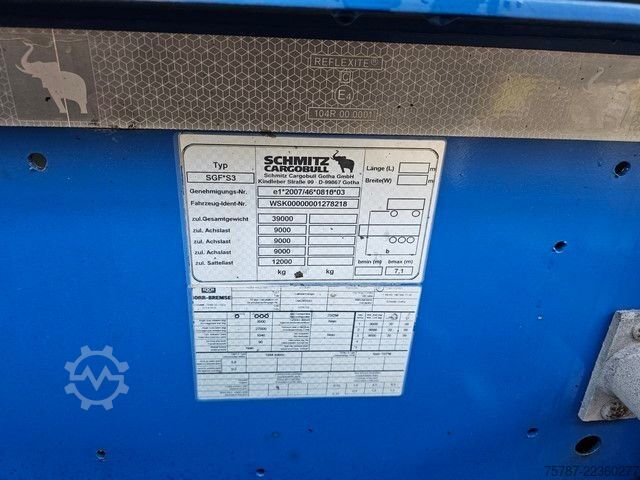 Auflieger-Wechselfahrgestell SCHMITZ CARGOBULL 20" Tankconatinerchassis + Tankcontainer