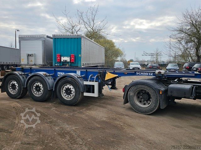 Auflieger-Wechselfahrgestell SCHMITZ CARGOBULL 20" Tankconatinerchassis + Tankcontainer