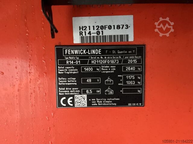 Schubmaststapler Linde R14-01