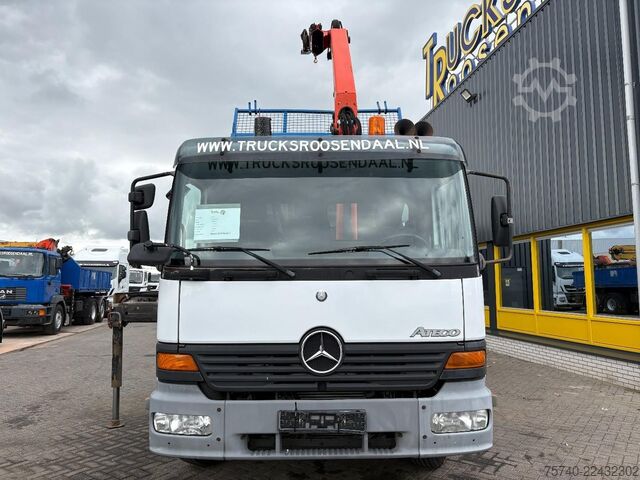 Tipper with crane Mercedes-Benz ATEGO 1217 + PALFINGER PK 11001 - 7 X EXT. + TI...