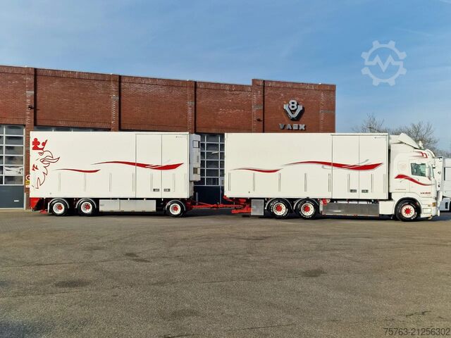 Kühl-/Tiefkühltransport Scania R620-V8 Highline 6x4 - Bussbygg box with heater...