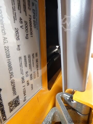 Elektro 3 Rad-Stapler Jungheinrich EFG 220 - 464 DZ