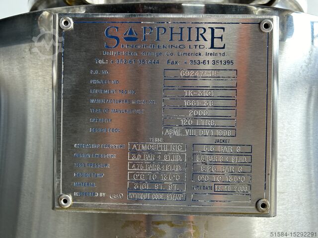 Mischbehälter mit hoher Scherkraft Sapphire high shear mixing vessel