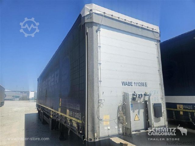 Open semitrailer with tarp Schmitz Cargobull Semitrailer Curtainsider Mega