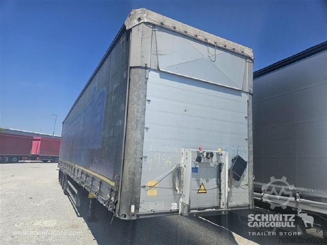 Open semitrailer with tarp Schmitz Cargobull Semitrailer Curtainsider Mega