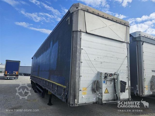 Open semitrailer with tarp Schmitz Cargobull Semitrailer Curtainsider Mega