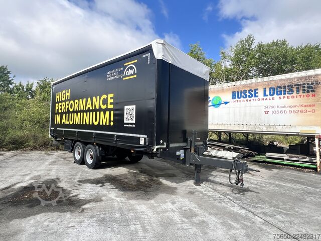 Open trailer with tarp Fliegl TPS135  13,5 t Tandemplanenanhänger, neuwertig