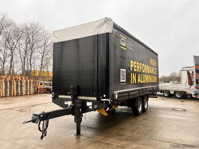 Open trailer with tarp Fliegl TPS135  13,5 t Tandemplanenanhänger, neuwertig