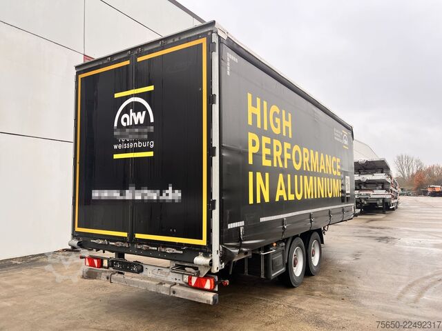 Open trailer with tarp Fliegl TPS135  13,5 t Tandemplanenanhänger, neuwertig