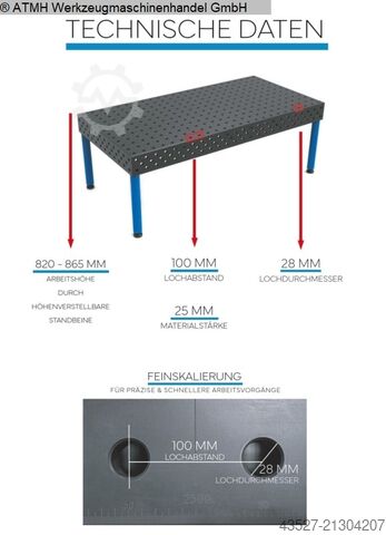 Welding Table GERD WOLFF 3000 x 1500 x 200