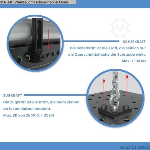 Schweißtisch GERD WOLFF Kugelspannbolzen D28 x 50 mm