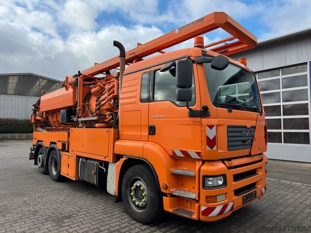 Saugwagen MAN 26.410 6x2 Kanalreiniger Kombi MÜLLER Wasserauf.
