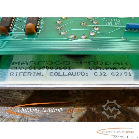 Component Marposs -Prodar 6330320200 Operator Panel