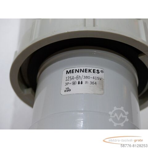 Component Mennekes 364 Wandstecker 125A-6H/380-415V