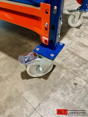Screw shelf picking shelf Kommissionierwagen Regalwagen Rollwagen inkl. 36 x Sichtlagerkiste