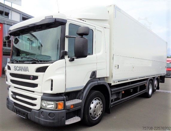 LKW mit Kofferaufbau SCANIA P 320*8,2 m Schwenkwand*LBW*Lift/Lenk*Kamera*TOP