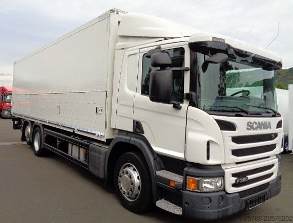 LKW mit Kofferaufbau SCANIA P 320*8,2 m Schwenkwand*LBW*Lift/Lenk*Kamera*TOP