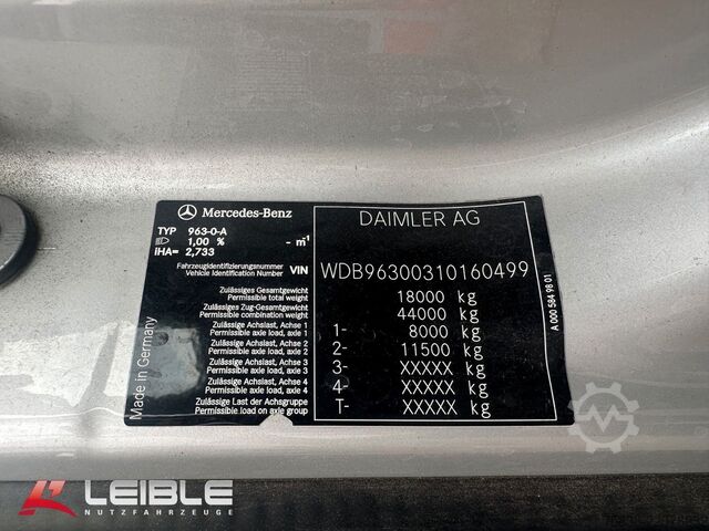Refrigerated truck MERCEDES-BENZ Antos 1840*Frigo Koffer*Carrier1250*LBW-Bär*