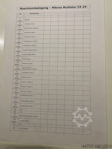 Transfer machine MIKRON MULTISTAR