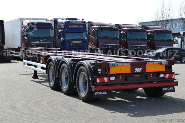 Swap body semitrailer KÖGEL Port 45 BDF Multi Chassis Liftachse max. 41,00 t