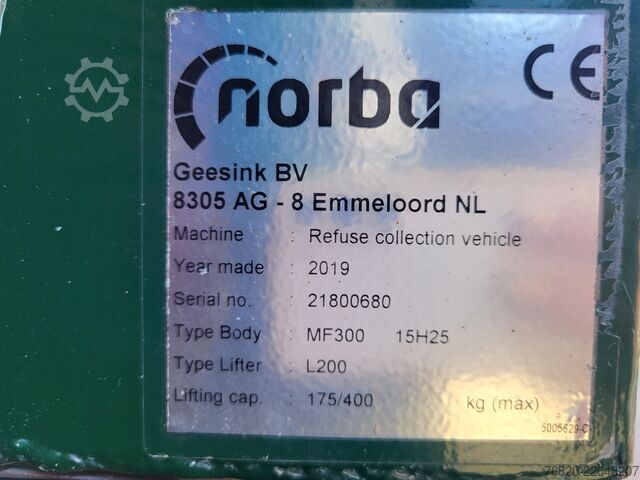 Müllwagen Volvo FE 280 / Geesink Norba 9m³+6m³