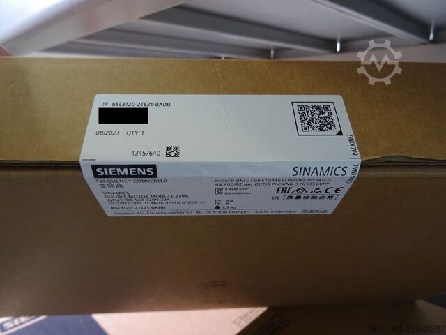 Control unit Siemens AG SINAMICS S120 DOUBLE MOMO 9A/9A D-Type