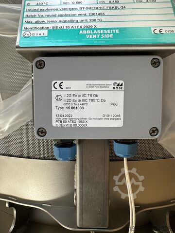 Flammenlose Druckentlastung REMBE GmbH Safety+Control Q-Rohr-3-G-24