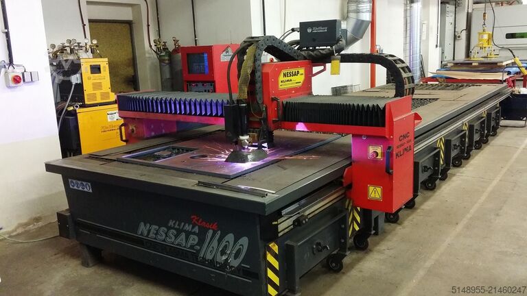 Plasma cutting machine NESSAP Klima Classic 1600 × 6000