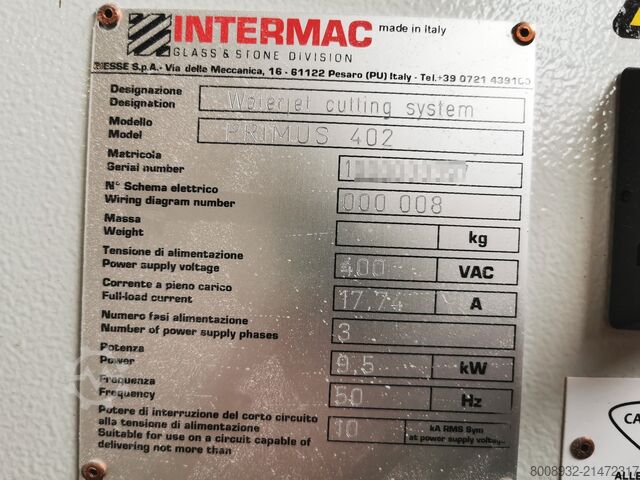 Steinbearbeitungsmaschinen Intermac PRIMUS 402 Waterjet 5 Axis