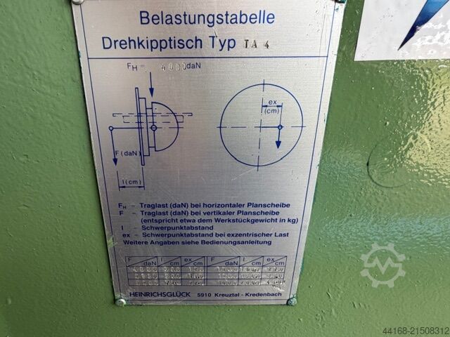 Schweißdrehtisch,Drehtisch,Positionierer Heinrichsglück 4 Tonnen TA 4