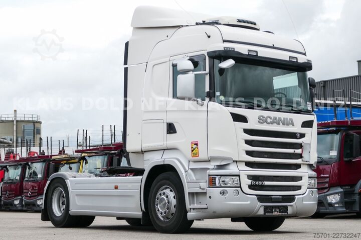 Standard tractor unit SCANIA R 450 Retarder Standklima 2 XL-Tanks Euro 6