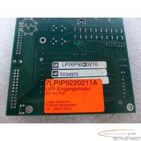 Component  Unipo Electronic 7LPIP9220211A UFP Eingangsmodul B2T-NC FIMI