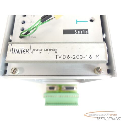 Komponente UniTek Unitek 406 TVD-200-16 / TVD6-200-16 K Kompakt Transistor-Regler SN:005389