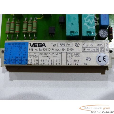 Component VEGA 535 Ex Vegator Auswertgerät