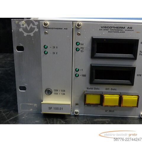 Komponente  Viscotherm Hauptgerät EMS  Z.Nr. 3-800. 165  F.Nr. HW 2.04
