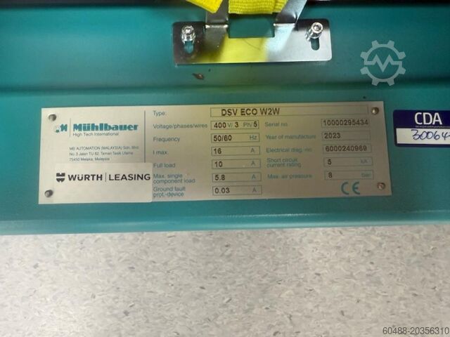 Sorting plant / handling and inspection system Wa MÜHLBAUER DS VARIATION ECOLINE W2W