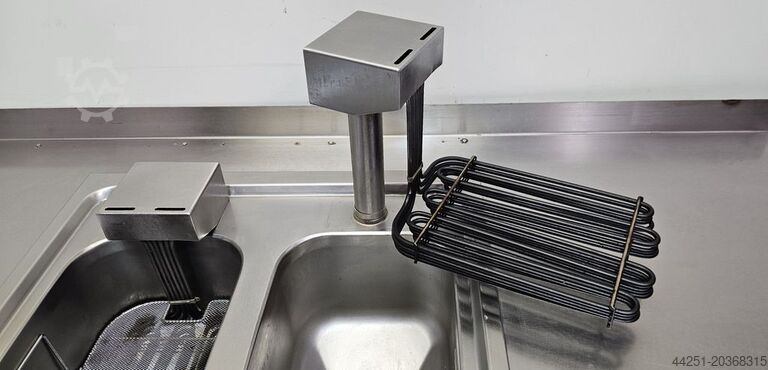 Work table with double fryer Lohberger RegenttS2