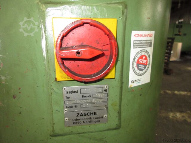 Saeulenschwenkkran Schwenkkran Kettenzug Zasche Stahl Kran Drehkran Hallenkran ZHD 1600Kg 1,6t L 3,5m Stahl Kettenzug