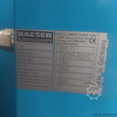 Schraubenkompressor Kaeser BSD72