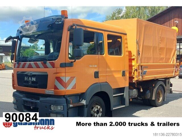 Kipper LKW MAN TGL 12.180 4x2 BL DOKA 6-Sitzer 2xAHK
