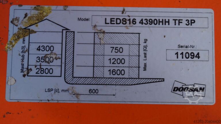 Hochhubwagen DOOSAN LEDS 16