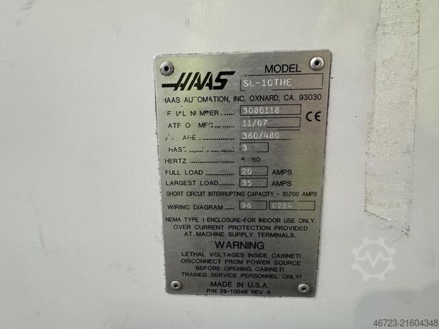 CNC-Drehmaschine HAAS SL 10-THE