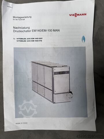 CHP unit, combined heat and power, gas Viessmann Vitobloc 200EM