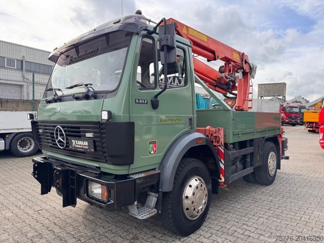 Autokran MERCEDES-BENZ 1417 AK Allrad Palfinger Montagekran 17,7m 64TKM